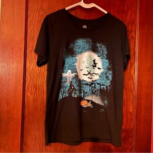 Women’s Small Black Halloween Graphic T-Shirt